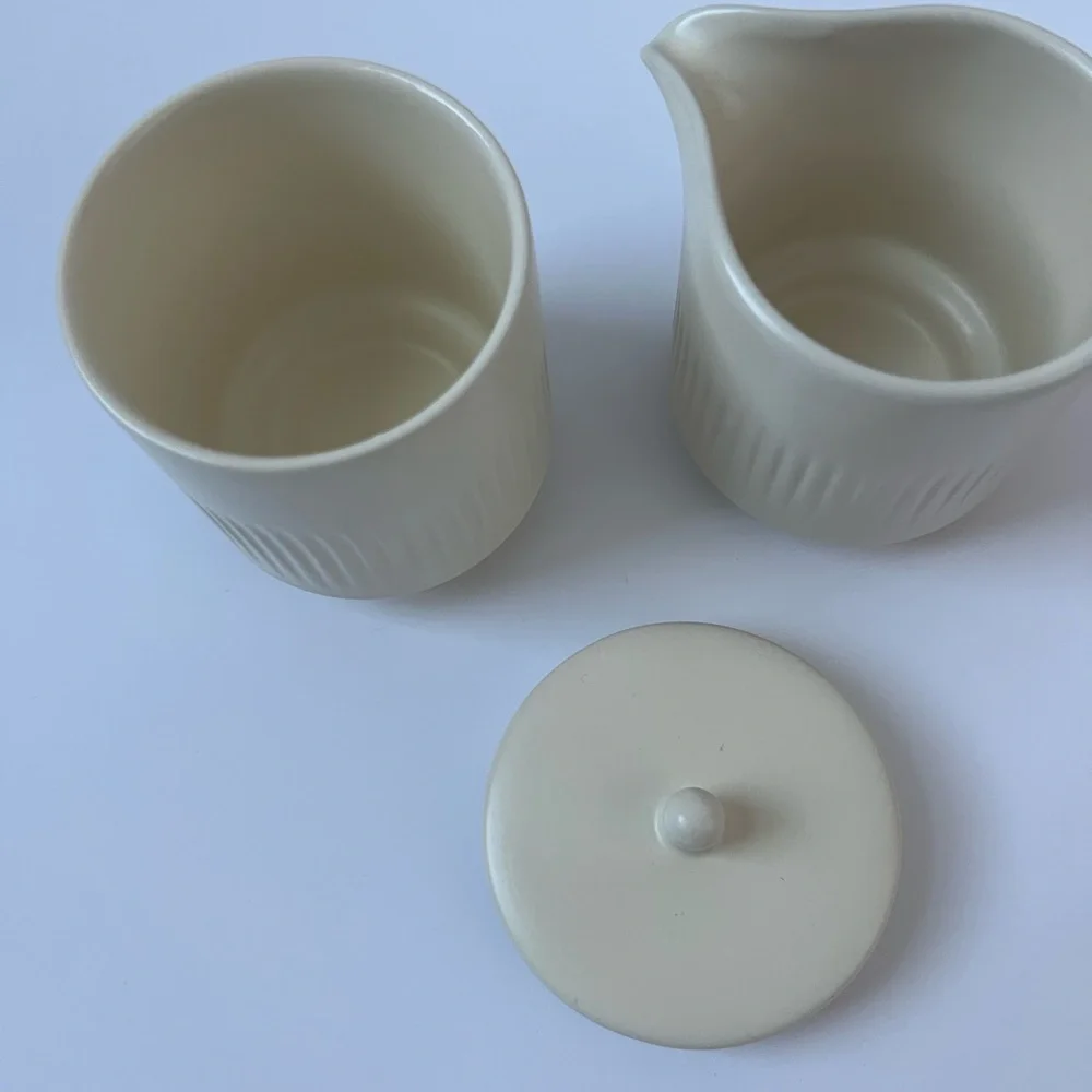 Citrine Cream Ceramic Sugar and Creamer Set